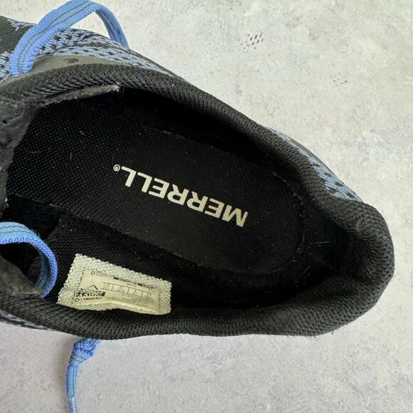 Merrell Bare Access Flex Shield Blue Trail Running Shoes J77612 Womens Size 8.5 - Picture 10 of 12